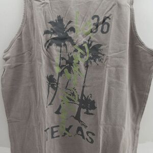 U.S. Vintage South Padre Island‎ Palm Trees Texas Menx XL Gray Brown